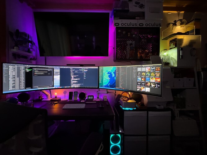 🏮发几张居家办公的环境，供大家鉴赏 - 搞七捻三 - LINUX DO