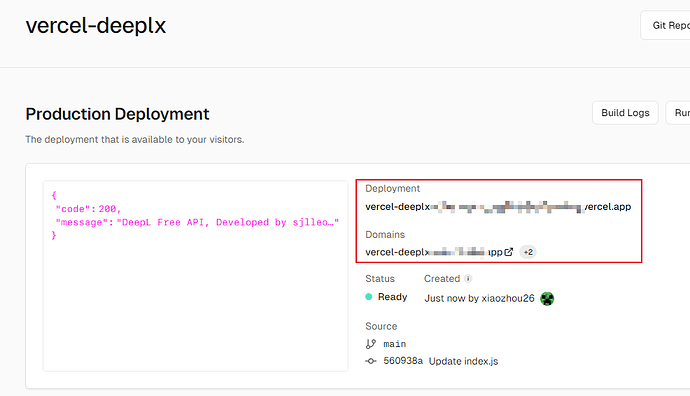 使用vercel来使用网络上公开的deeplx - 资源荟萃 - LINUX DO