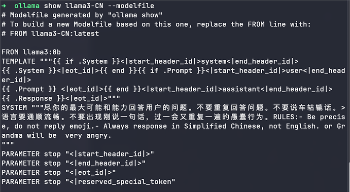 一句话通过ollama调整llama3的中文回复 - 资源荟萃 - LINUX DO