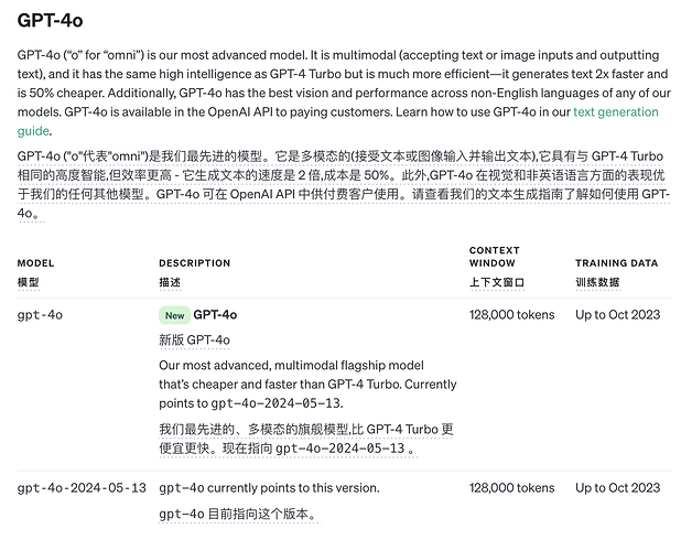 gpt-4o-2024-05-13和gpt-4o有啥区别 - 开发调优 - LINUX DO