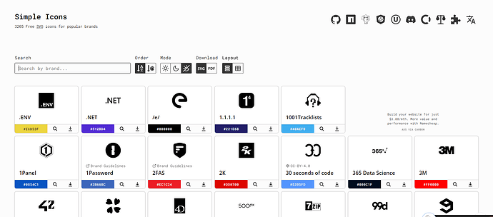 全球热门品牌的 SVG 图标库:Simple Icons - 资源荟萃 - LINUX DO