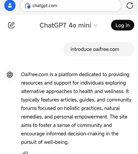 问 chatgpt 说 oaifree 是什么网站 - 搞七捻三 - LINUX DO