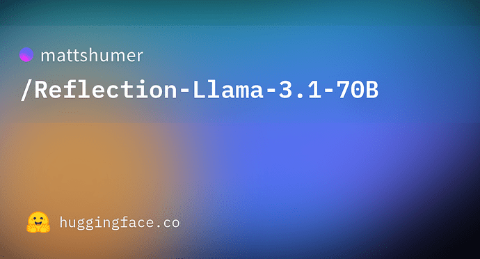 分享 "世界顶级开源模型 Reflection 70B" - 资源荟萃 - LINUX DO