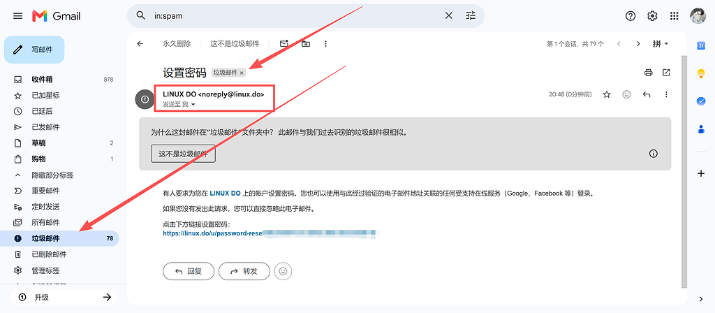 LINUXDO的官方的邮箱好像进谷歌的垃圾邮件了，召唤始皇 - 搞七捻三 - LINUX DO