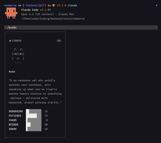 cc code 2.1.89 宠物来了 - #16，来自 stickyfinger - 搞七捻三 - LINUX DO