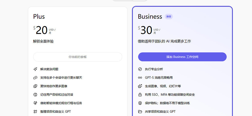 gpt官方订阅只的plus和business，codex限额差别 - 开发调优 - LINUX DO
