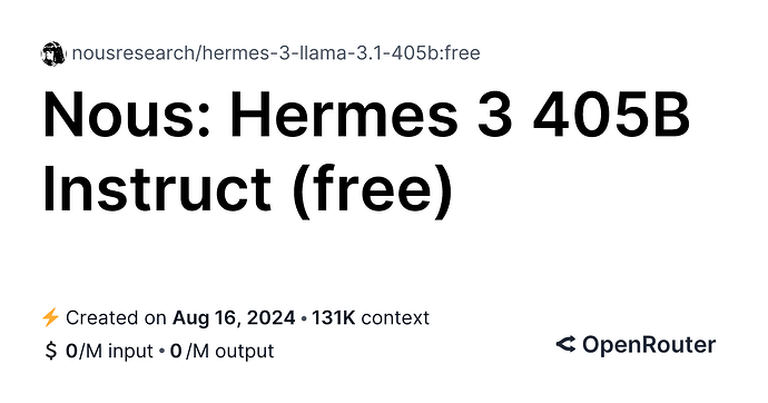 请问站内有可以使用 Llama 3.1 405B 的api 站点吗？ - 搞七捻三 - LINUX DO