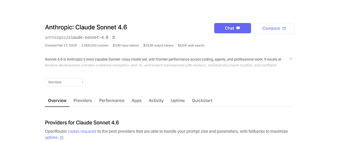 OpenRouter 也同步上线 Claude Sonnet 4.6 新模型，含价格！ - 前沿快讯 - LINUX DO