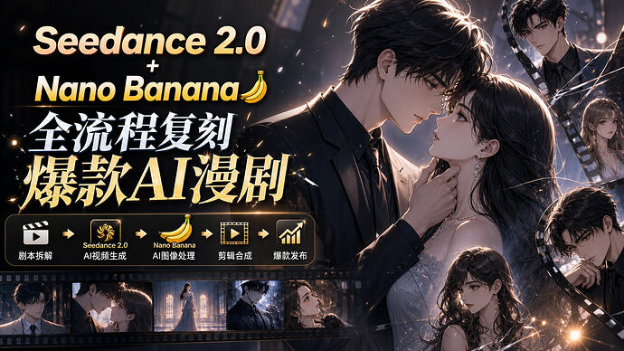 Seedance 2.0 + Nano Banana,全流程复刻爆款AI漫剧