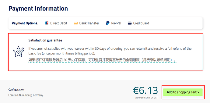 netcup satisfaction guarantee