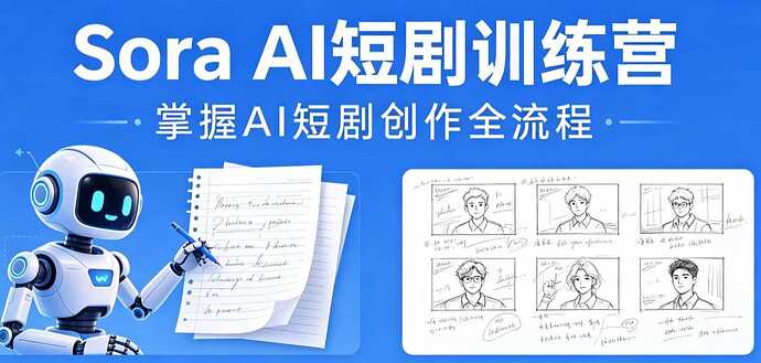 Sora Al短剧训练营 配图