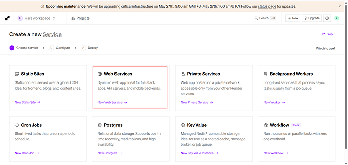 创建 Web Service