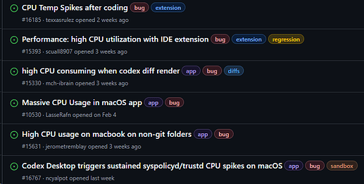 codex占用cpu性能这么高吗 - 搞七捻三 - LINUX DO