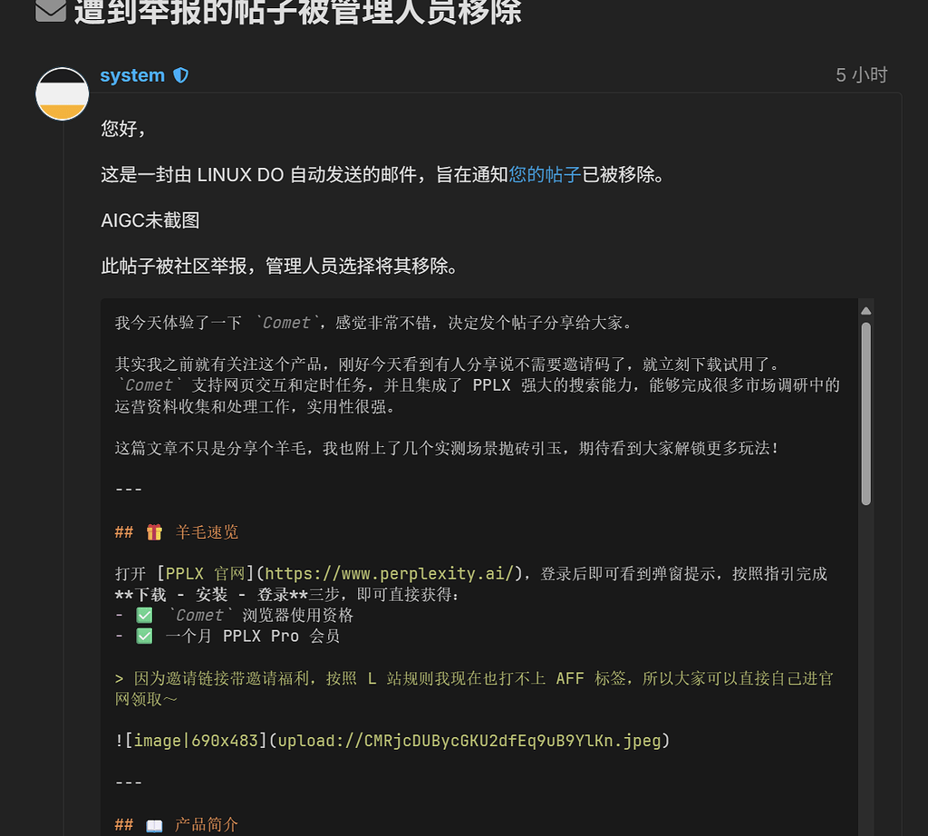 L站的【AIGC未截图】的标准是什么？就是非常直觉主观的标准么？ - 第 3 页 - 运营反馈 - LINUX DO