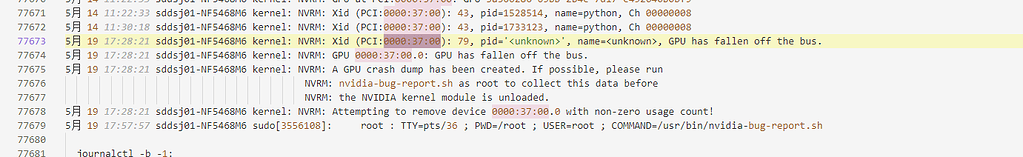 求教！显卡报和Bus总线脱离的错误！Xid:79 GPU has fallen off the bus - 开发调优 - LINUX DO