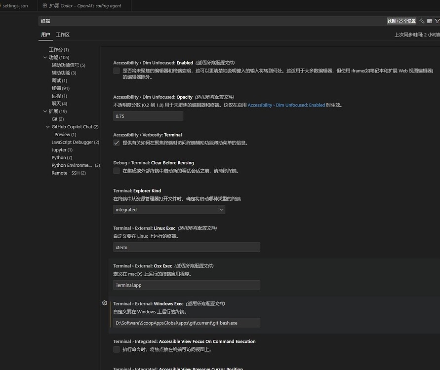 codex win端不用wsl 的话别折腾终端了 直接git-bash启动吧 - 开发调优 - LINUX DO