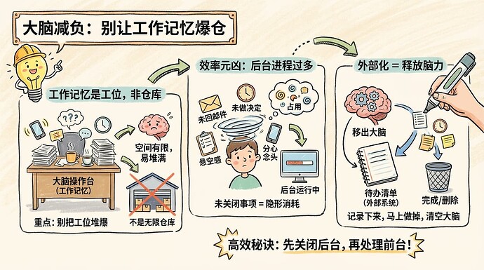 大脑减负：别让工作记忆爆仓
