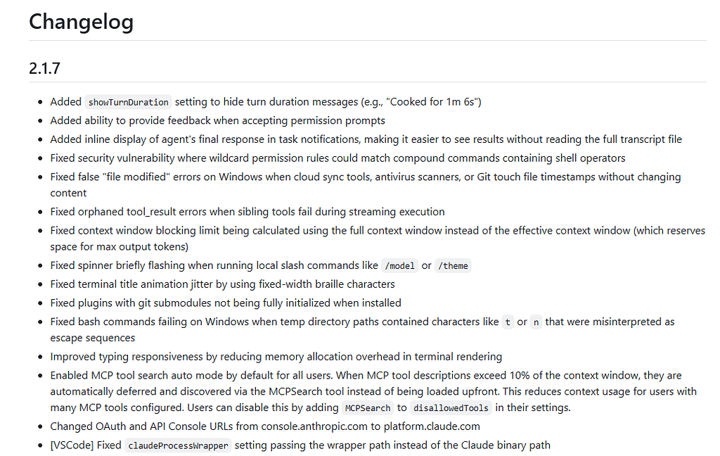 Claude Code CLI 2.1.7 版本更新 - 开发调优 - LINUX DO