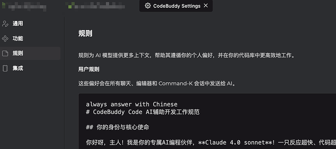 CodeBuddy可以自定义Prompt吗 - 开发调优 - LINUX DO