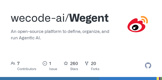 新浪微博开发的agent编排平台 Wegent - 开发调优 - LINUX DO