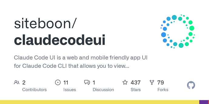 【分享】Claude Code UI - 搞七捻三 - LINUX DO