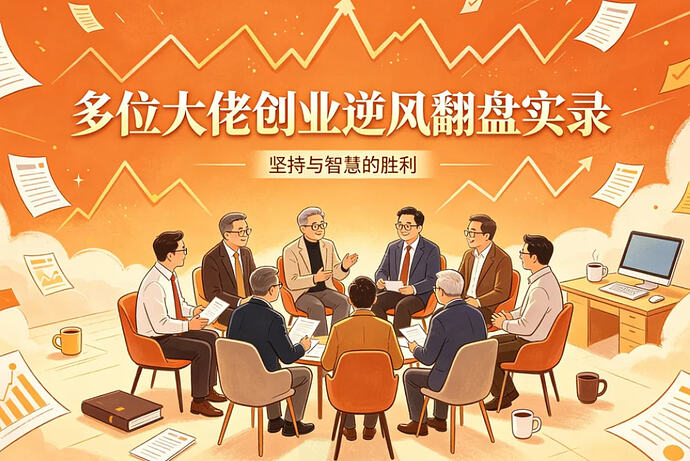 多位大佬创业逆风翻盘实录,看懂普通人逆袭的底层逻辑