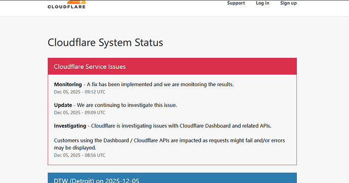 cloudflare又炸了？ - 前沿快讯 - LINUX DO