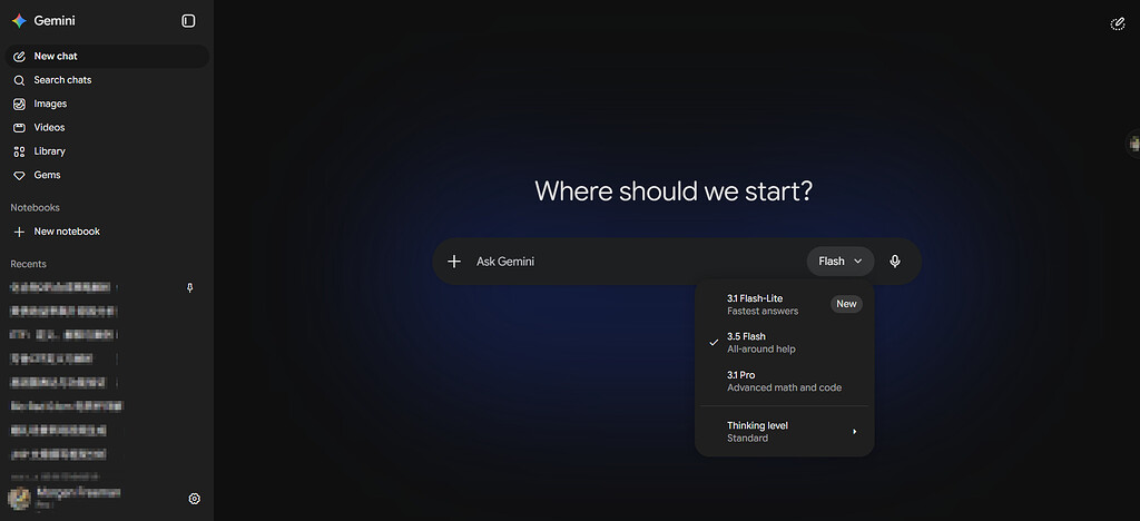 Gemini 3.5 Flash，伴随着Gemini的新UI，上线了！ - 前沿快讯 - LINUX DO