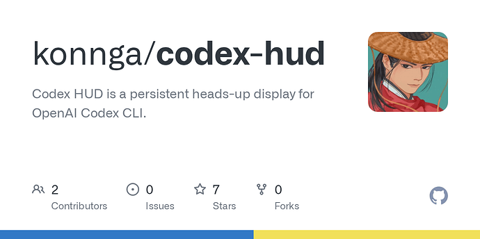 【开源自荐】vibe 了一个给 codex cli 用的 codex-hud - 开发调优 - LINUX DO