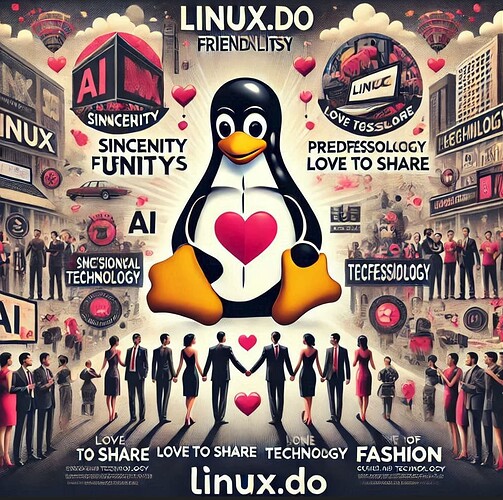 即梦 Ai 海报，文字控制效果杠杠滴，LINUXDO海报一幅 - 前沿快讯 - LINUX DO