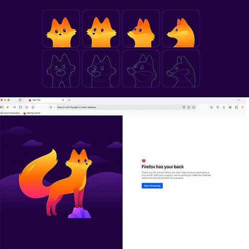 Mozilla FireFox 新吉祥物 Kit - #6，来自 stevessr - 前沿快讯 - LINUX DO
