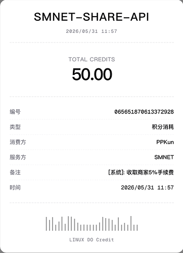 DeepSeek V4 API | LDC兑换额度 | 超便宜渠道 - #684，来自 PPKun - 福利羊毛 - LINUX DO