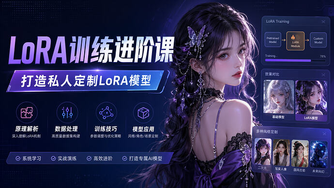 深度学习LoRA模型定制教程推荐 - T4Fan 网盘资源