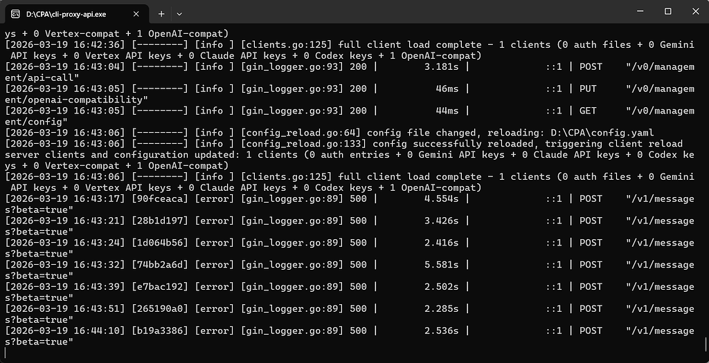 CPA反代的codex，报500，如何解决 - 开发调优 - LINUX DO