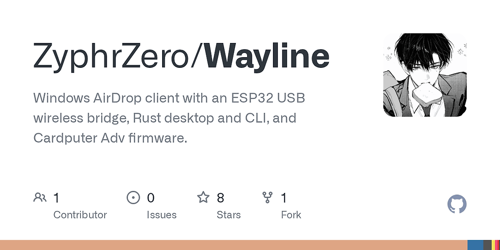 【开源自荐】Wayline：用 ESP32 让 Windows 接入苹果原生 AirDrop - 开发调优 - LINUX DO