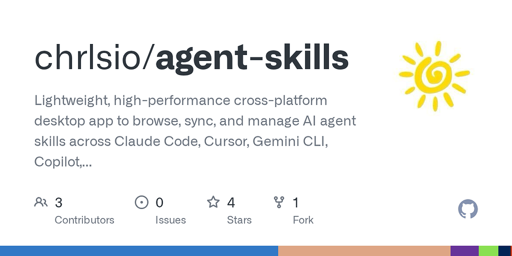 【开源】AgentSkills — 轻量高性能跨平台 AI Agent Skills 管理工具（支持 Claude Code / Cursor ...