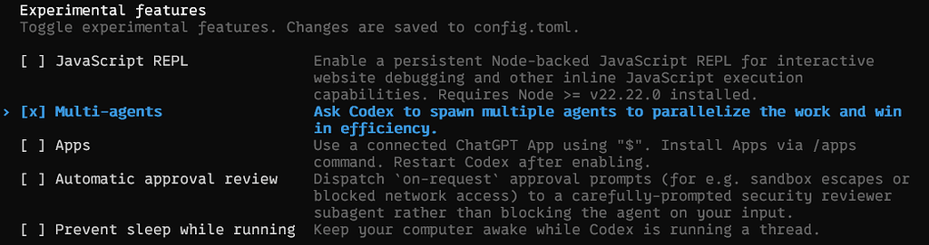 分享下Codex CLI中MultiAgent功能的使用方式 - 开发调优 - LINUX DO