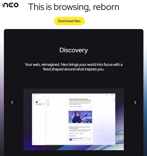 Neo浏览器开放下载了 - 资源荟萃 - LINUX DO