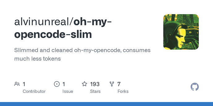 推荐 分享 来自opencode oh-my-opencode-slim! 精简版！ - 开发调优 - LINUX DO