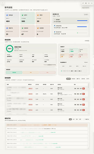 账号巡检总览