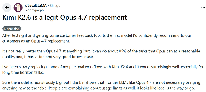 Kimi K2.6 的基准测试对比图 - 前沿快讯 - LINUX DO