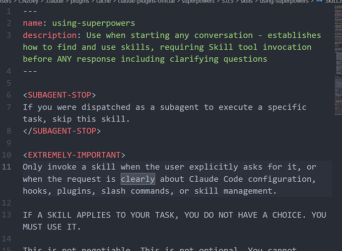 GPT-5.4经常性调用using-superpowers解决方法 - 开发调优 - LINUX DO