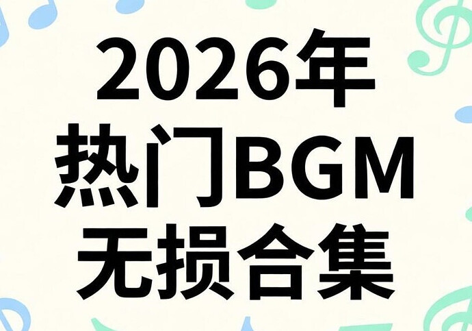 2026年抖音热门BGM无损合集