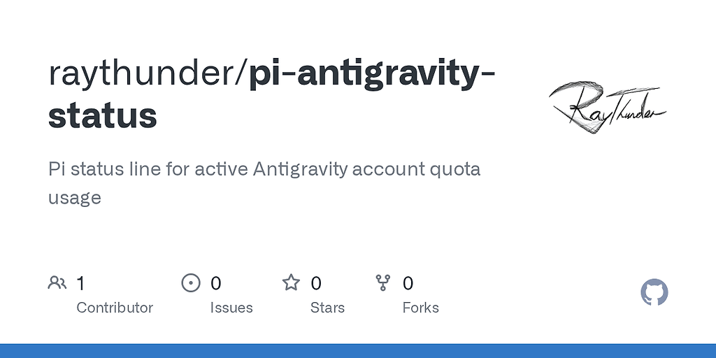 【开源推广】pi-antigravity-status：显示 antigravity 用量数据 - 开发调优 - LINUX DO