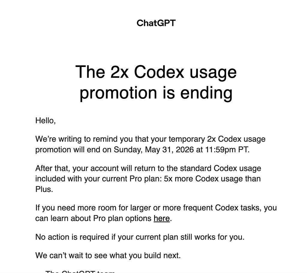 codex 5x的两倍额度要截止了 - 搞七捻三 - LINUX DO