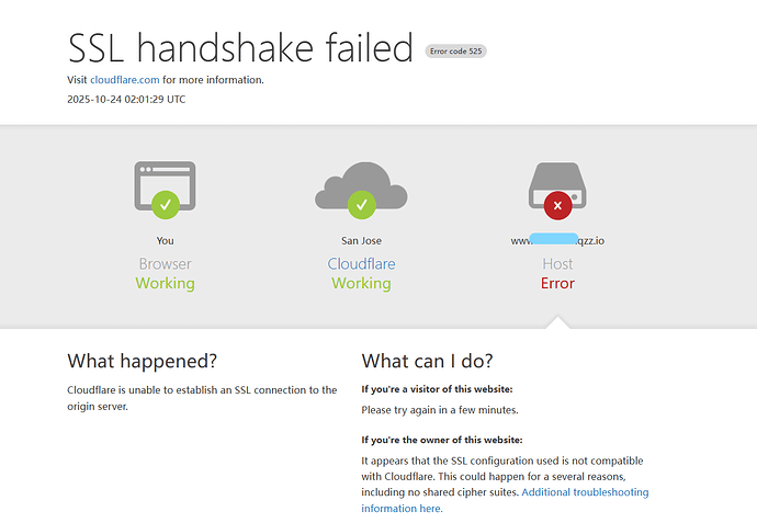 求助cloudflare saas 设置完优选ip访问报错 SSL handshake failed - 开发调优 - LINUX DO