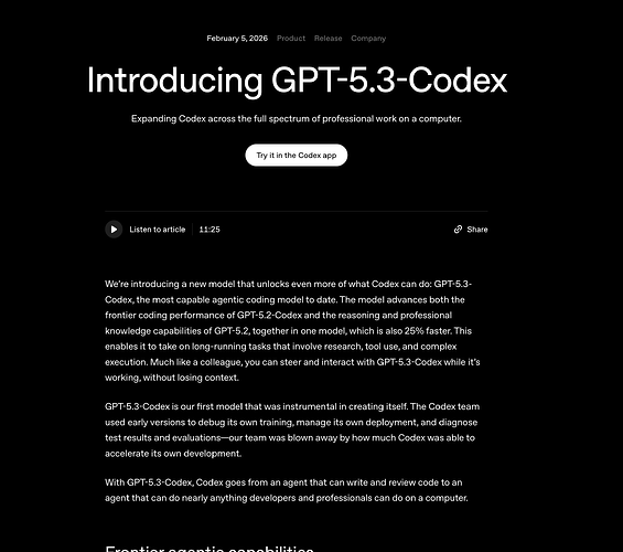 GPT-5.3-Codex 发布，但暂时安装不上orz - 开发调优 - LINUX DO