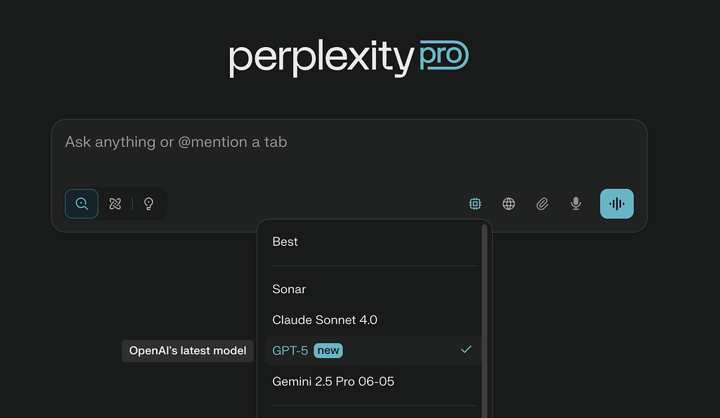 Perplexity上GPT-5了 - 前沿快讯 - LINUX DO