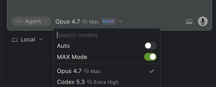 cursor也上线了opus 4.7，但试用期没有免费只有半价了 - 前沿快讯 - LINUX DO