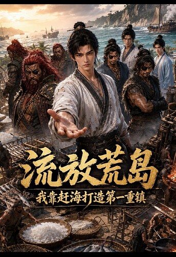 流放荒岛？我靠赶海打造第一重镇（70集）AI短剧